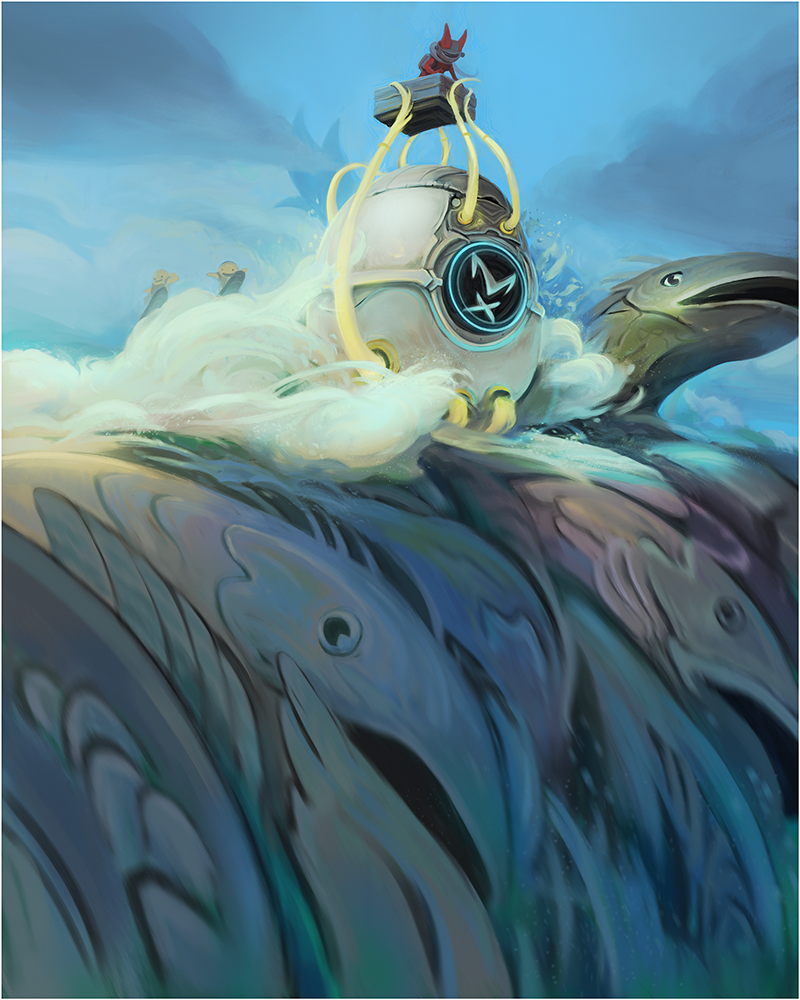 Rabbot Splash - 8.5" x 11