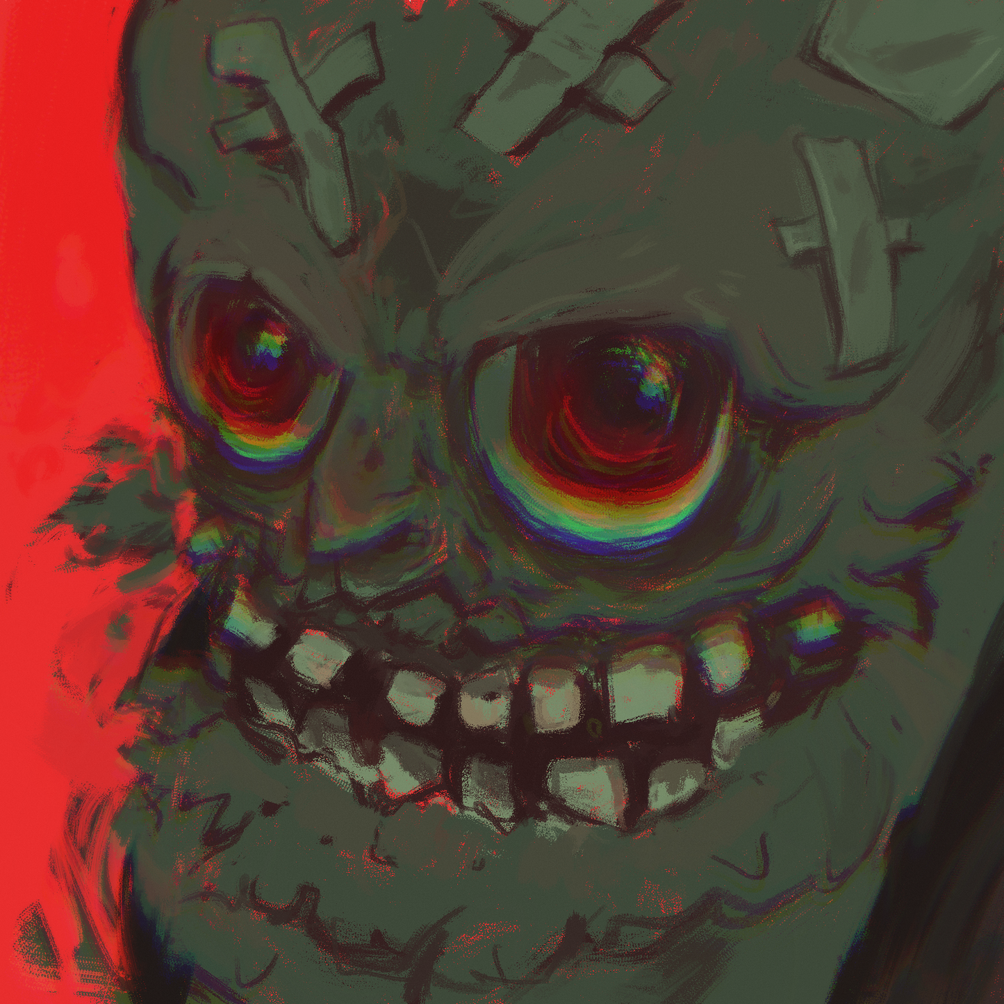 Candy Eater - 6" x 6"