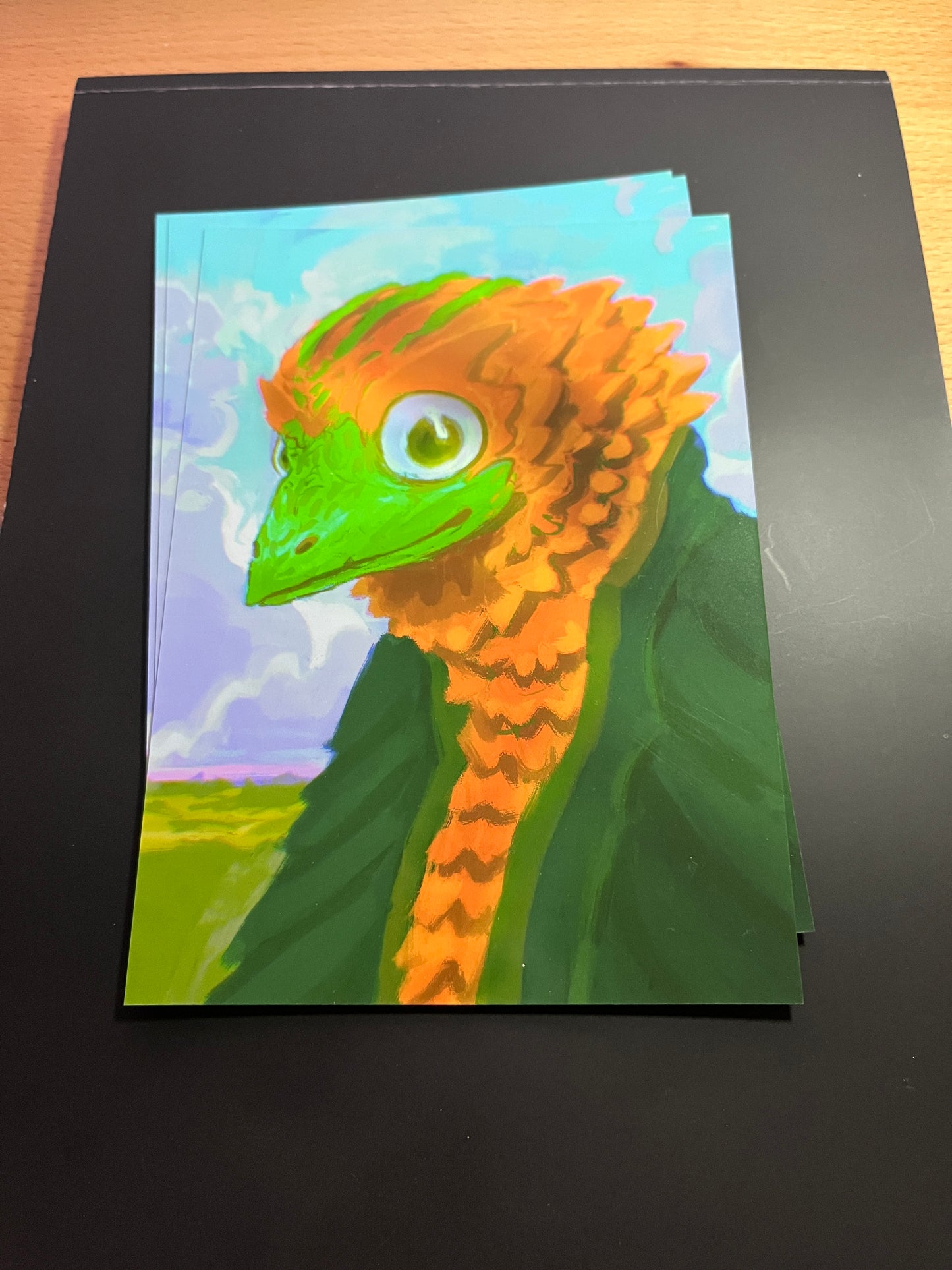 Postcard - Green Beak