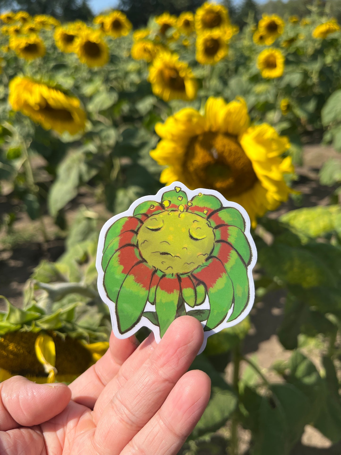 Sunflower - Clear Sticker