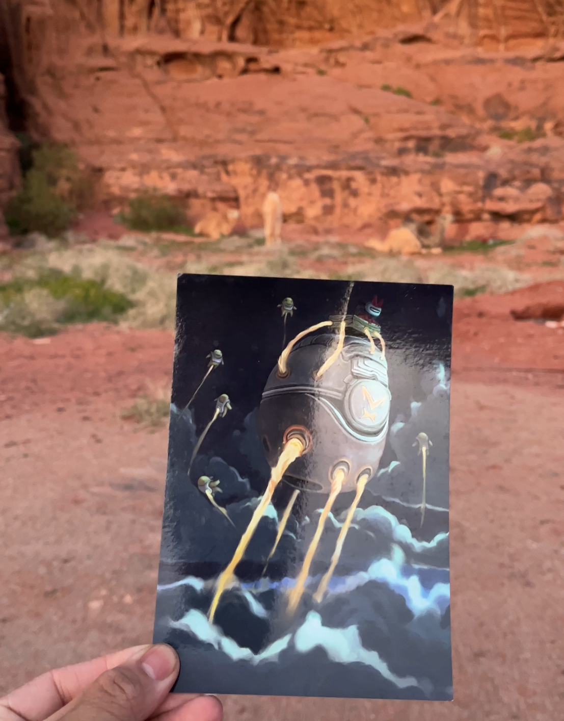 Postcard - Rabbot Spaceship