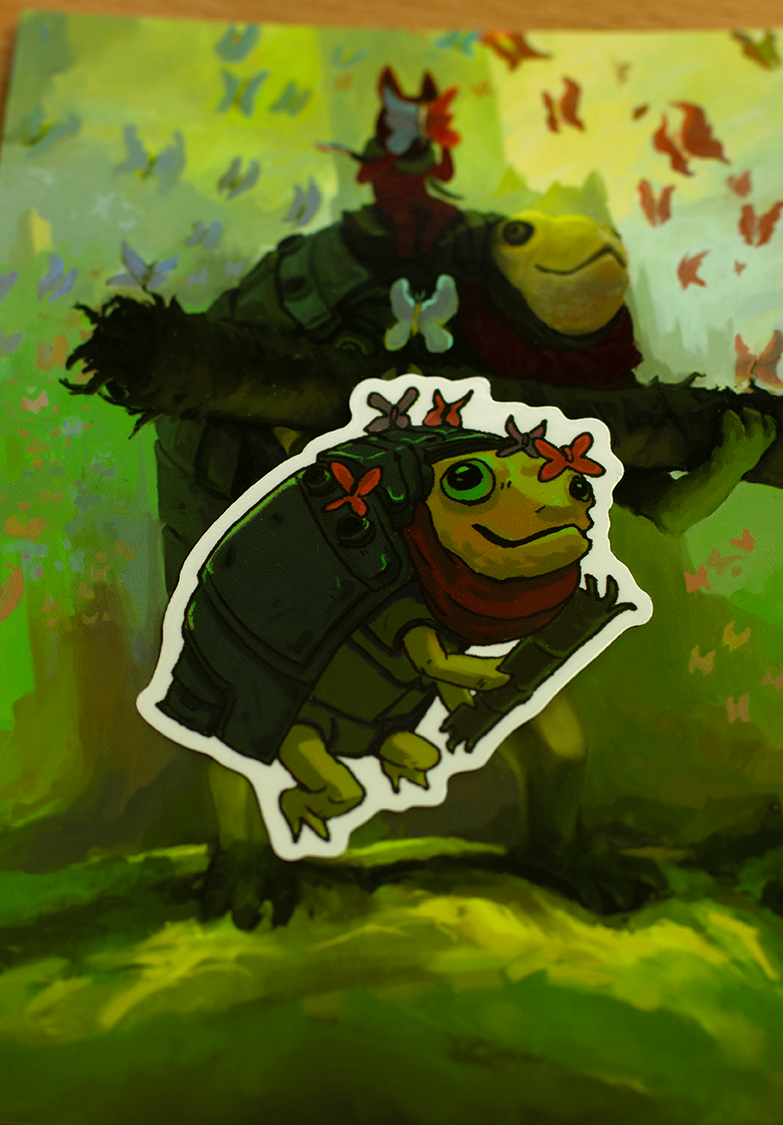 Frank The Peacekeeper - Clear Sticker