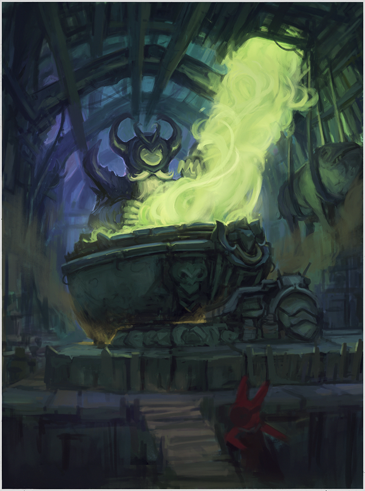 Wizard House Interior - 8.5"x 11"