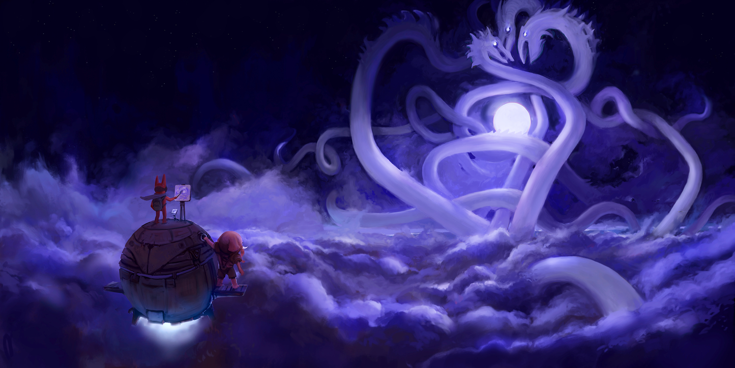 Moonlit Dance - 30'' x 14'' Giclée Fine Art Print