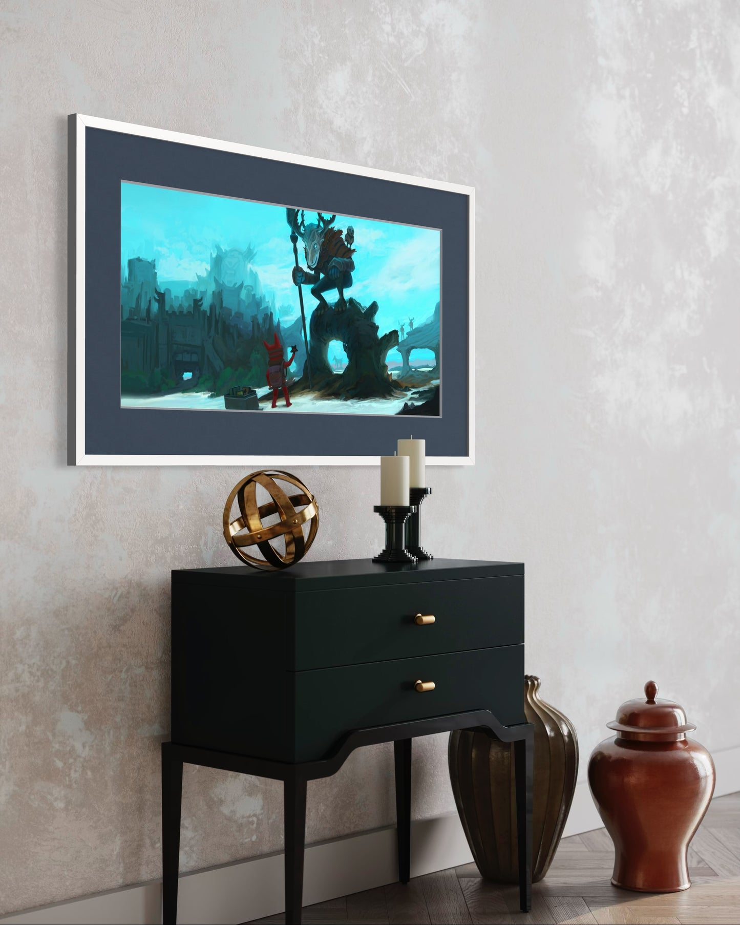 Pleasant Encounter: Moose Mountain - 30'' x 14'' Giclée Fine Art Print